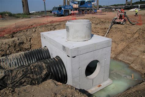 installing storm sewer junction box|storm drainage manhole.